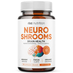 Neuroshrooms - Organic Lion's Mane, Cordyceps, Reishi 90 Ct