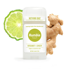 Humble Baking Soda-Free Sensitive Skin Bergamot & Ginger Deodorant (2.5 oz.)