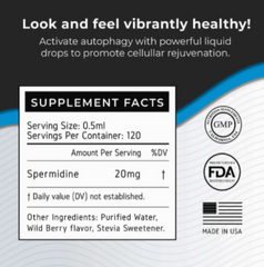 Neurogan Health Spermidine Oral Drops (2400 mg/2 oz.)