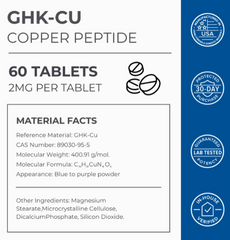 Neurogan Health GHK-Cu Copper Peptide Tablets 2mg (60 tablets)