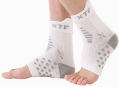 TAGC Targeted Pain Relief Ankle Sleeves (1-PAIR) - White