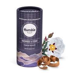 Humble Rockrose & Cedar Deodorant (2.65 oz.) Plastic Free Packaging