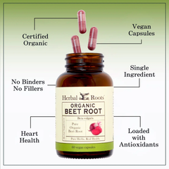 Herbal Roots Organic Beet Root (60 Capsules)