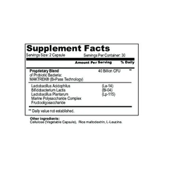 1 Life Science Probiotic-40 (60 veggie caps)