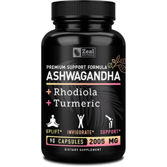Zeal Naturals Adaptogenic Ashwagandha Complex with Rhodiola and Turmeric