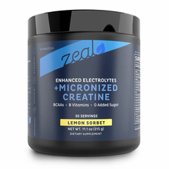 Zeal Naturals Electrolyte Powder w/ Micronized Creatine (Lemon Sorbet)