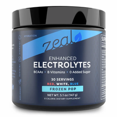Zeal Naturals Enhanced Electrolytes Powder (Red White Blue Frozen Pop)