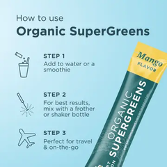 Ancient Nutrition Organic Super Greens (16 Stick Packs)