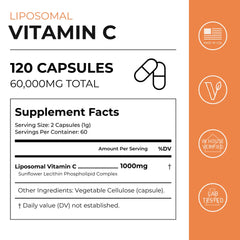 Neurogan Health Liposomal Vitamin C (120 Capsules)