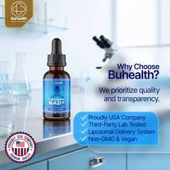 BuHealth Liposomal NAD+ Liquid Drops (2 fl. ounces)