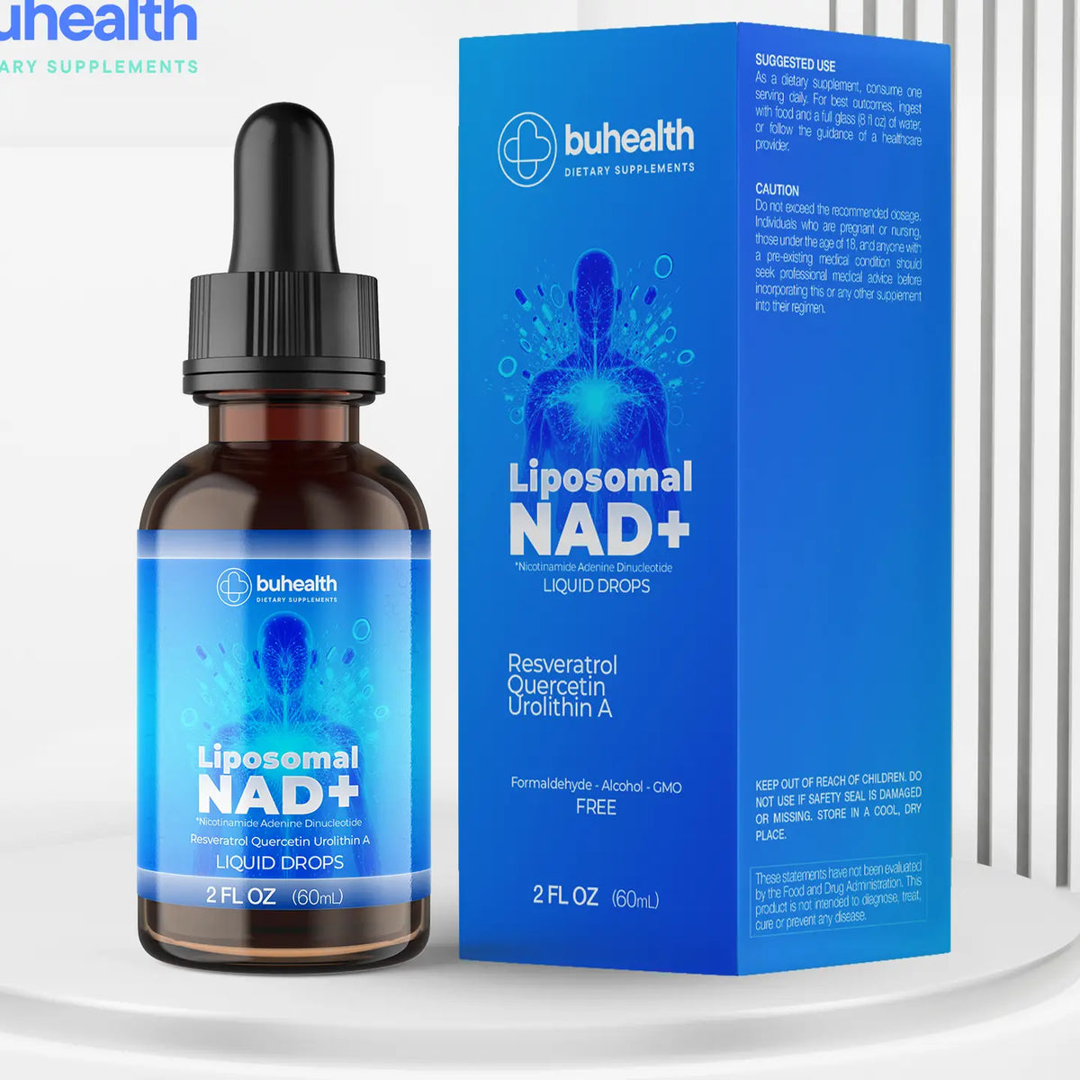 BuHealth Liposomal NAD+ Liquid Drops (2 fl. ounces)