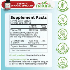 Why Not Natural Vitamin B12 5000 Mcg