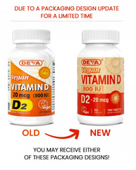Deva Vegan Vitamin D - 800 IU (Ergacalciferol) 90 Tablets