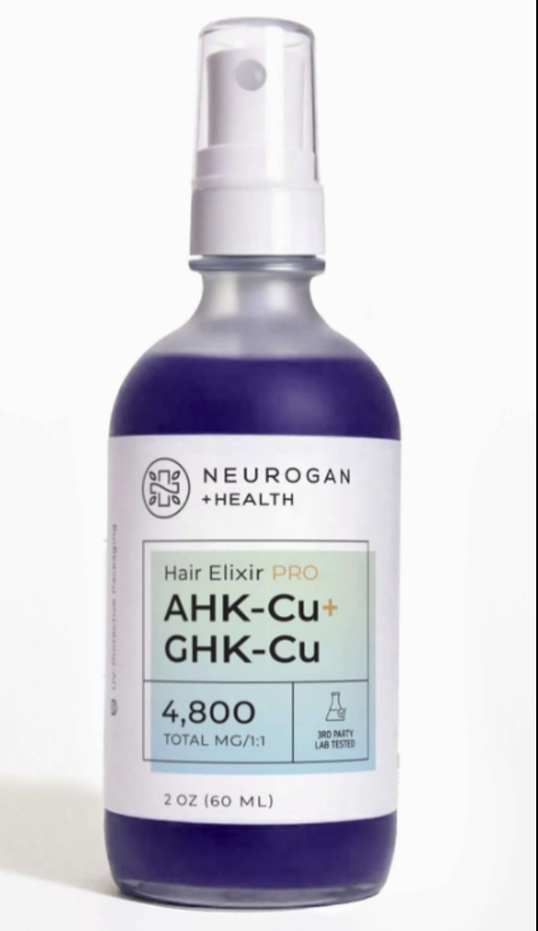 Neurogan Health Ahk-Cu + Ghk-Cu Hair Elixer Pro Serum (4800 mg/2 oz.)