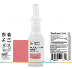 Ageless Humans Pre Workout NAD+ Nasal Spray: Rockitfuel® (30mL | 1 fl. oz.)