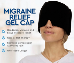 AllSett Health Headache and Migraine Relief Cap (Hot or Cold Therapy)