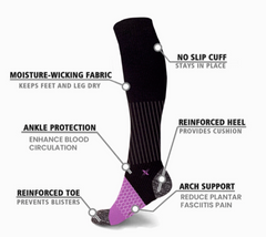 TAGC Extreme Fit Travel Socks (LARGE/XLRG)