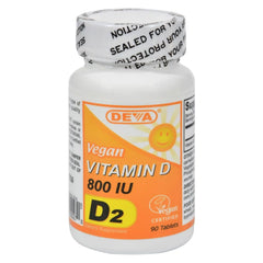 Deva Vegan Vitamin D - 800 IU (Ergacalciferol) 90 Tablets