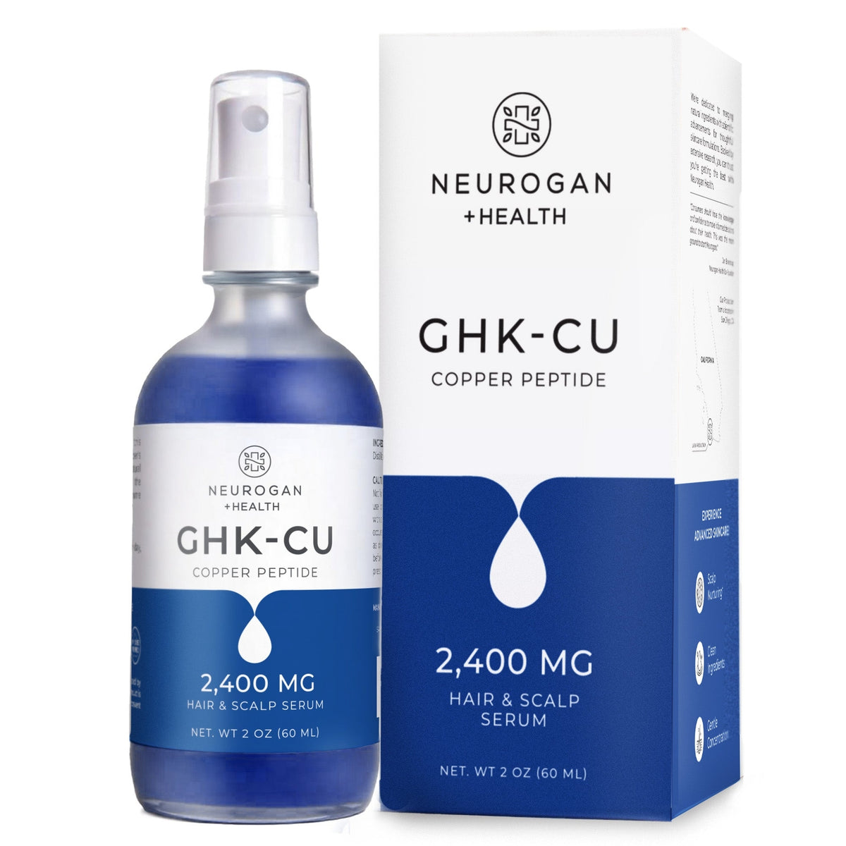 Neurogan Health Ghk-Cu Copper Peptide Hair & Scalp Serum (2,400 mg/2 oz.)