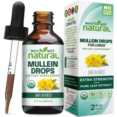 Why Not Natural Organic Mullein Drops For Lungs