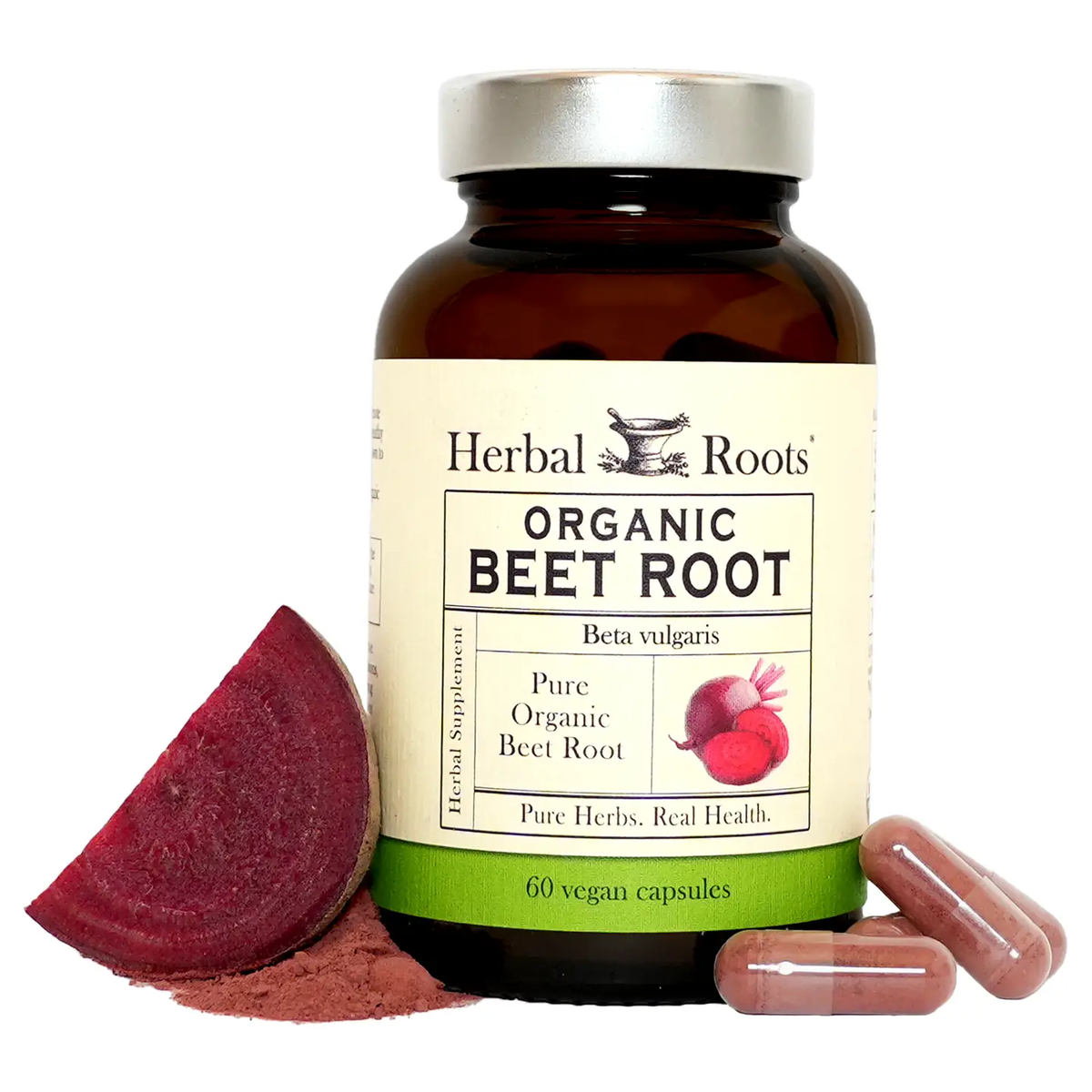 Herbal Roots Organic Beet Root (60 Capsules)