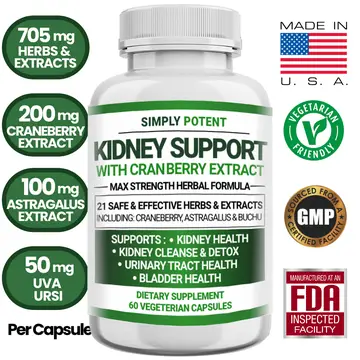 Simply Potent Kidney Support with Cranberry Extract (60 Capsules)