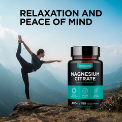 Phi Naturals Magnesium Citrate 400mg (180 Capsules)