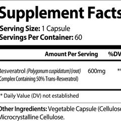Nutra Moment Resveratrol 300mg (60 Capsules)