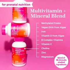 Pink Stork Total Prenatal + DHA (60 Capsules)